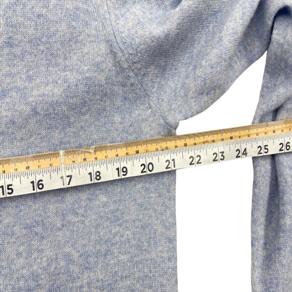 Black Brown 1826 Cashmere Sweater Men's Medium Blue Long Sleeve V-Neck - Picture 4 of 6